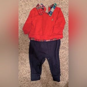 Baby boy Christmas one-piece